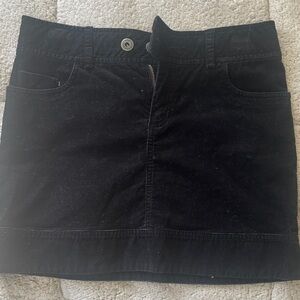 Eastern Mountain Sports Black Corduroy Skirt